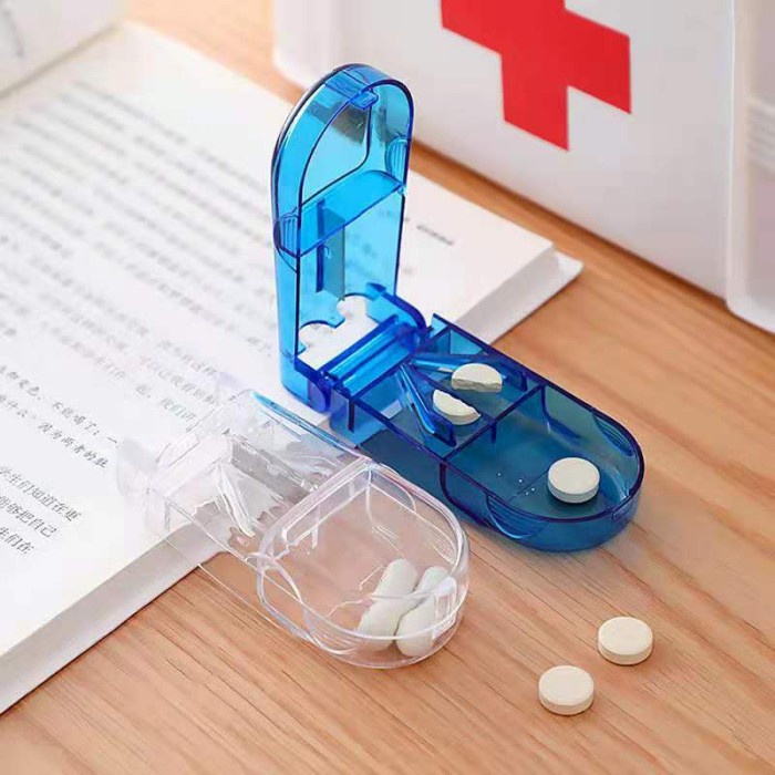 case tempat alat pemotong obat tablet pill cutter