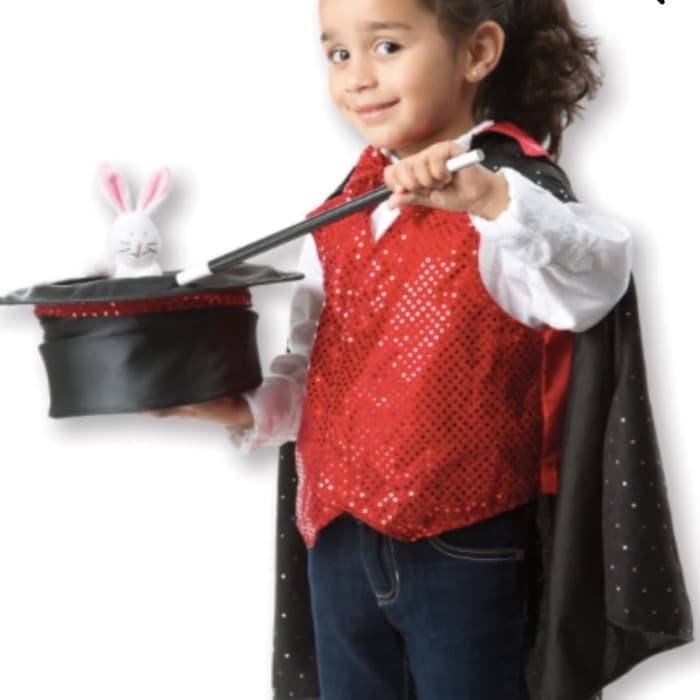Magician costume pesulap cosplay anak kostum profesi pesulap