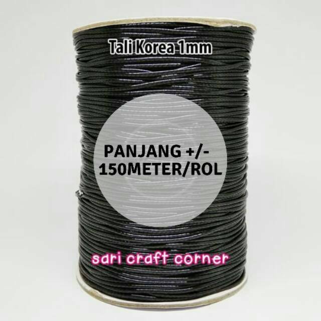 ROL Tali Korea Hitam 1mm