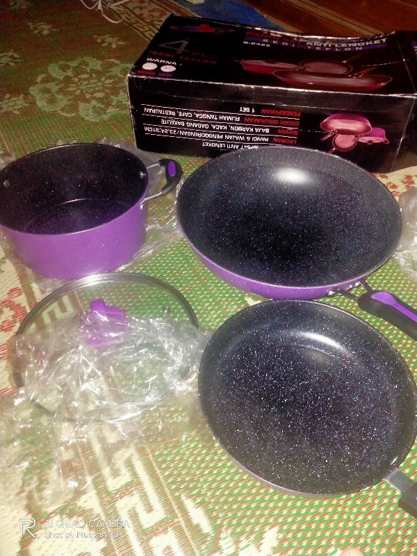 Panci Set Gsf 4pcs Teflon Series Gsf G-2429 - Gsf 2429 - Gsf2429 / Gsf 2529 / Gsf-2529 / Gsf2529