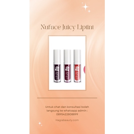 Bisa COD - Nuface Juicy Tint - Liptint