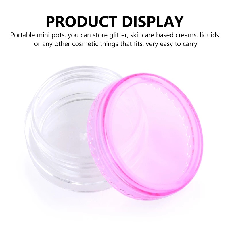 3g Round Cream Sub-packing Box / Cosmetic Packaging Bottle Easy To Carry / Home Travel Sample Storage Box