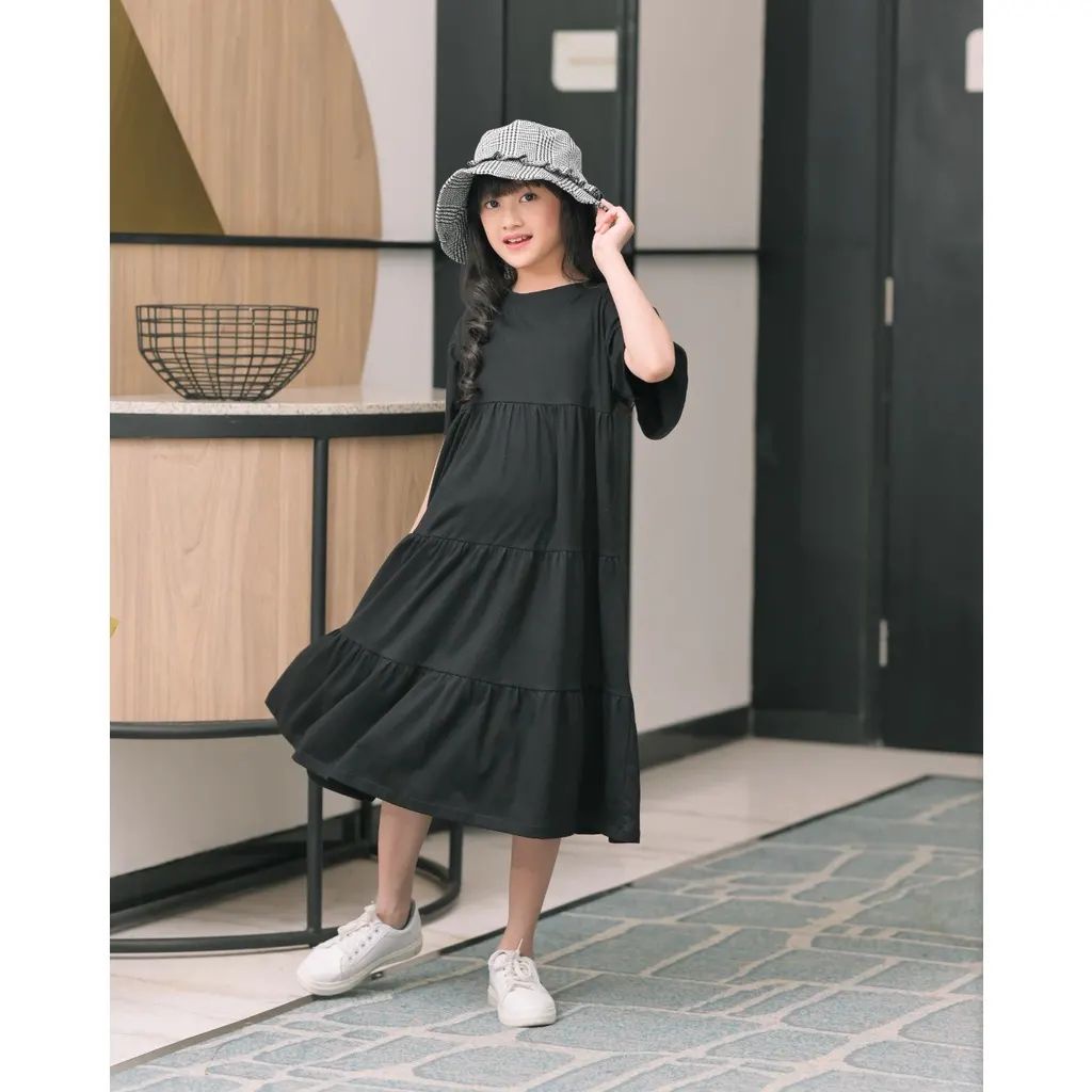 Midi Dress Terbaru Anak Perempuan Midi Dress Muslim Gamis Anak Perempuan Gamis Anak Tanggung Dress Anak Gamis Modern FH24