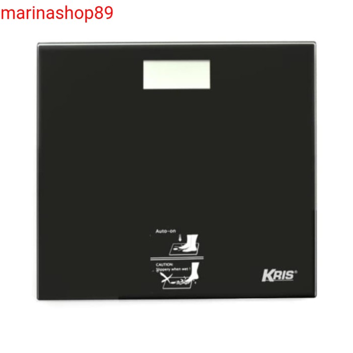 krisbow timbangan badan digital_timbangan badan akurat_180 kg Black