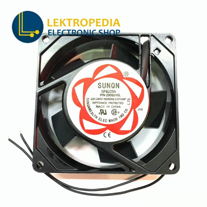 Fan AC 220V 9cm SUNON Kipas Cooling 9 cm 220 V Volt 220Volt 9x9