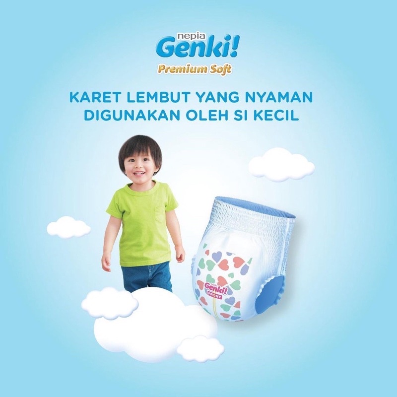 Nepia Genki Pants M / L / XL / XXL Genki Popok Celana M32 / L30 / XL26 / XXL18