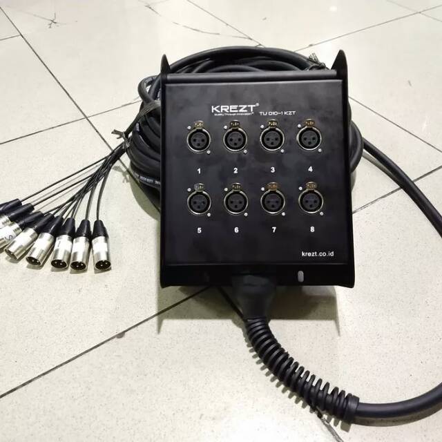 Kabel Snake 8 Channel Komplit + Stage Box KREZT 15 Meter