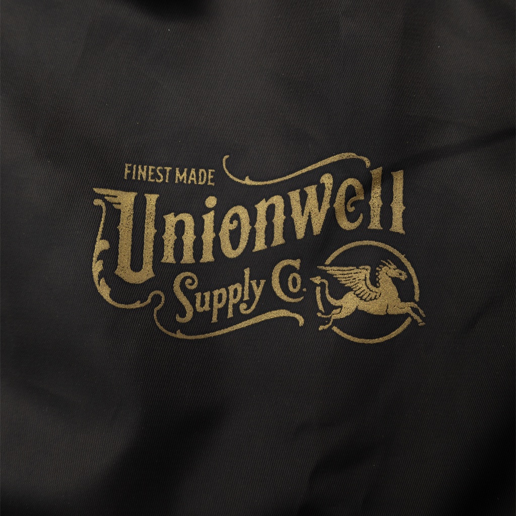 Unionwell Windbraker Jacket Gold Stamp Black