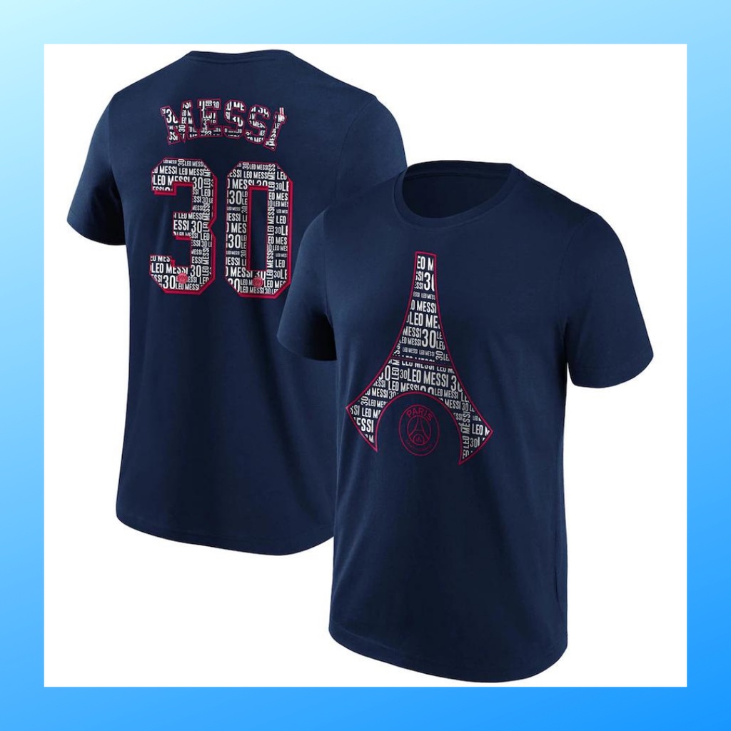 Kaos distro pria katun combed PSG baju atasan wanita dewasa t-shirt vintage outfit premium casual suit pakaian paris saint germain merchandise oneck oblong lengan pendek apparel kombed messi navy K008