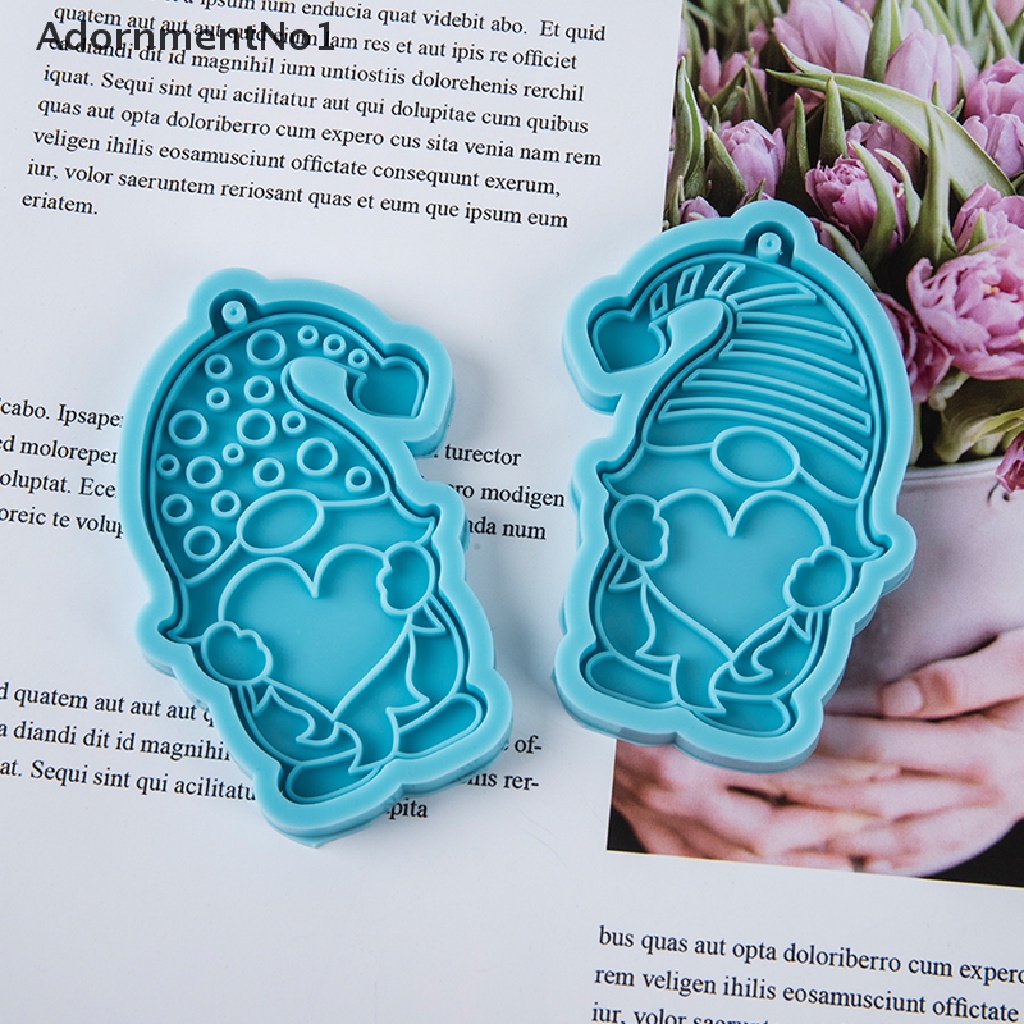 (AdornmentNo1) Cetakan Epoxy Resin Bahan Silikon Untuk Gantungan Kunci / Hadiah Valentine