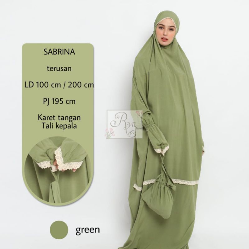 mukena Terusan / mukena terusan Rayon/ rayon Sabrina/ Mukena RYN