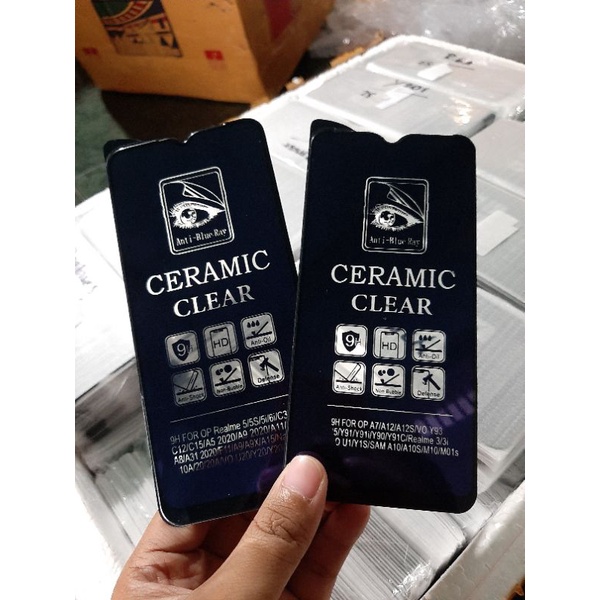 A/B- Anti Gores Ceramic Blue Oppo Reno 5 5f 6 7 8 A74