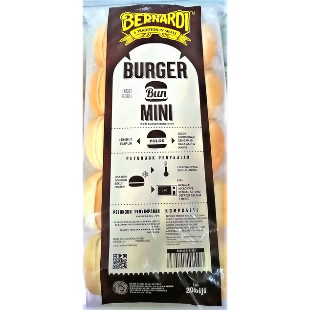 

Bernardi Roti Burger Mini (20 Pcs)