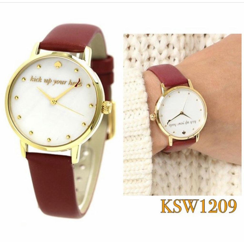 jam kate spade leather watch ksw1209 merlot