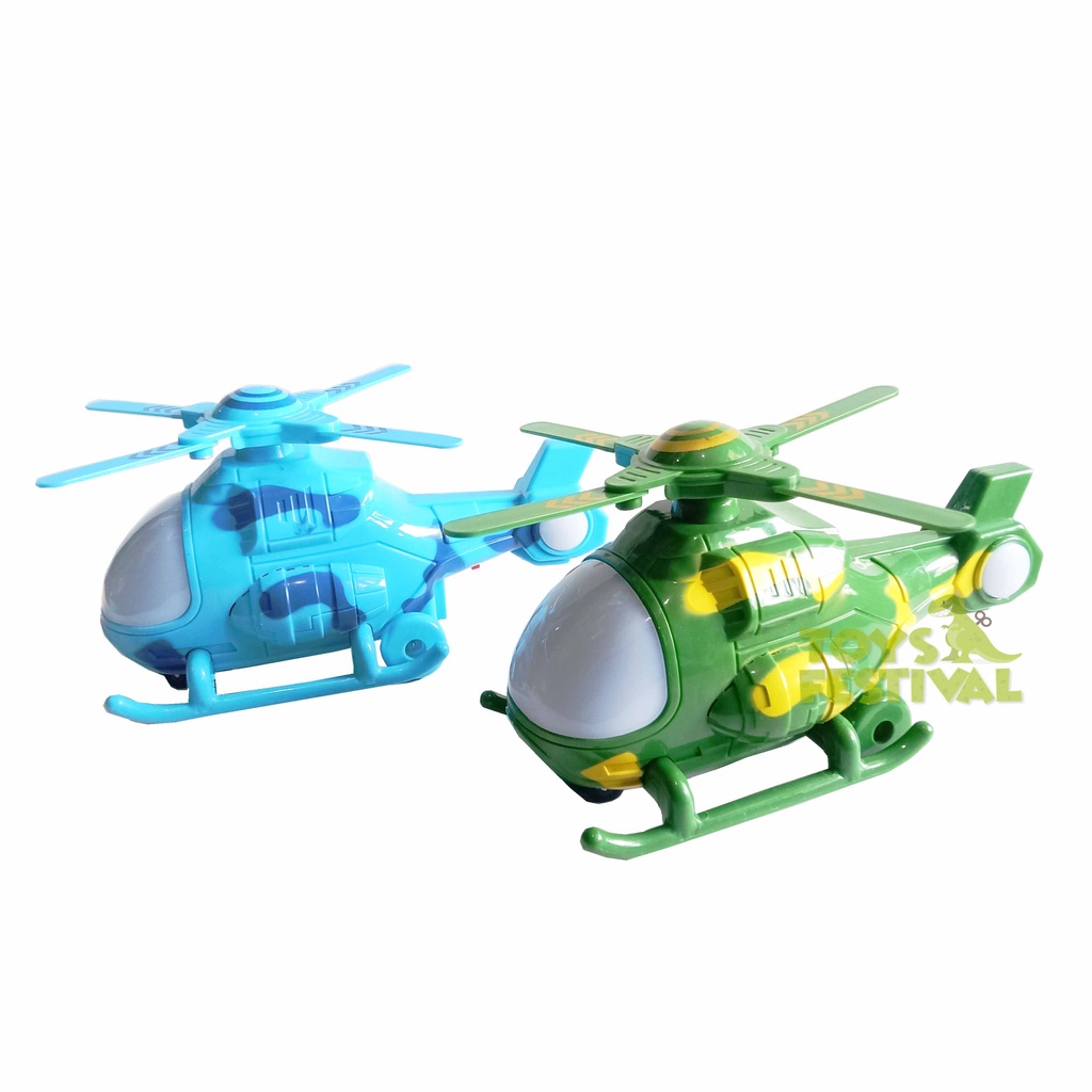 Mainan Anak Attack Helicopter Bump and Go Suara, Lampu dan Berjalan