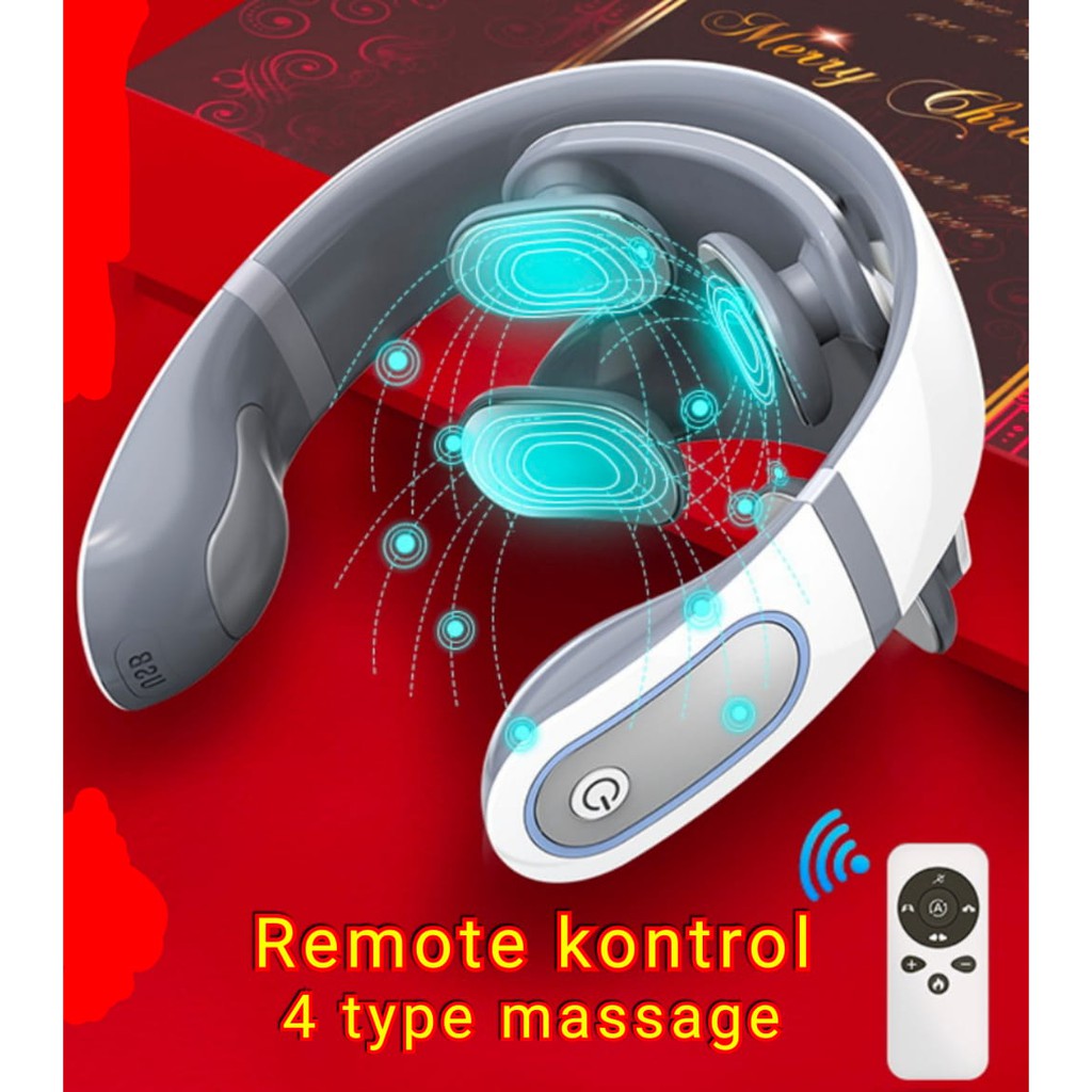 PIJATAN LEHER - Alat Pijit Leher / Alat Terapi Leher Neck Massage + Remote Kontrol / pijitan nyeri leher / sakit leher