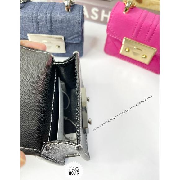 Tas Wanita Ck Mini Bag & Lipstic Case - Ck 516#