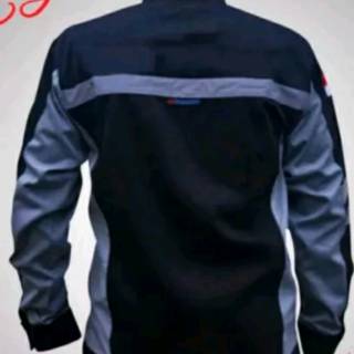  SERAGAM  BAJU PROYEK  SAFETY SEMI JAKET HITAM ABU SCOTLIGHT 