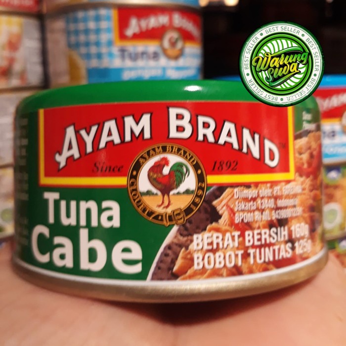 

Ayam brand tuna chilli 160 gram can