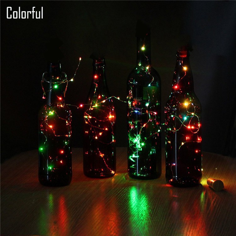 Hot Sale/Lampu Malam LED Bentuk Gabus Starry Light Lampu Botol Wine Untuk Dekorasi Xmas Pesta