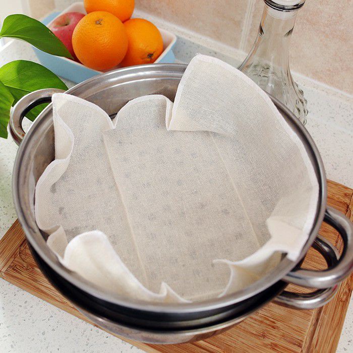 JT - Kain Kukusan Makanan Alas Tatakan Pengukus 32 x 32 cm Cotton Steamer Cloth / Kain Pengukus Pumpling