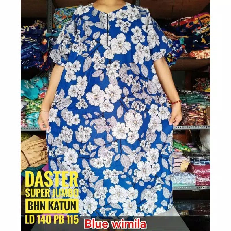 DASTER JUMBO LD140 MURAH BUSUI RESLETING BAHAN KATUN /DRESS BIG SIZE DRESS JUMBO XXXL