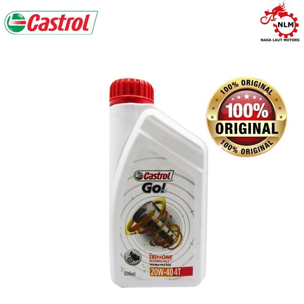 Oli Castrol Go 0.8L motor bebek Supra Jupiter Karisma Shogun Honda Yamaha Suzuki
