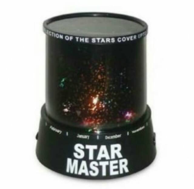 Musik Projector Lamp - Auto-rotating Music Sky Star Master Projector Lamp - Black