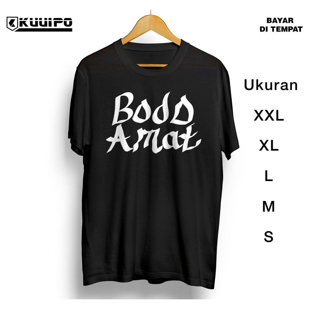 Kaos distro cowok keren / kaos cewek / kaos kata kata lucu / kaos cowok / KAOS bodo amat terbaru