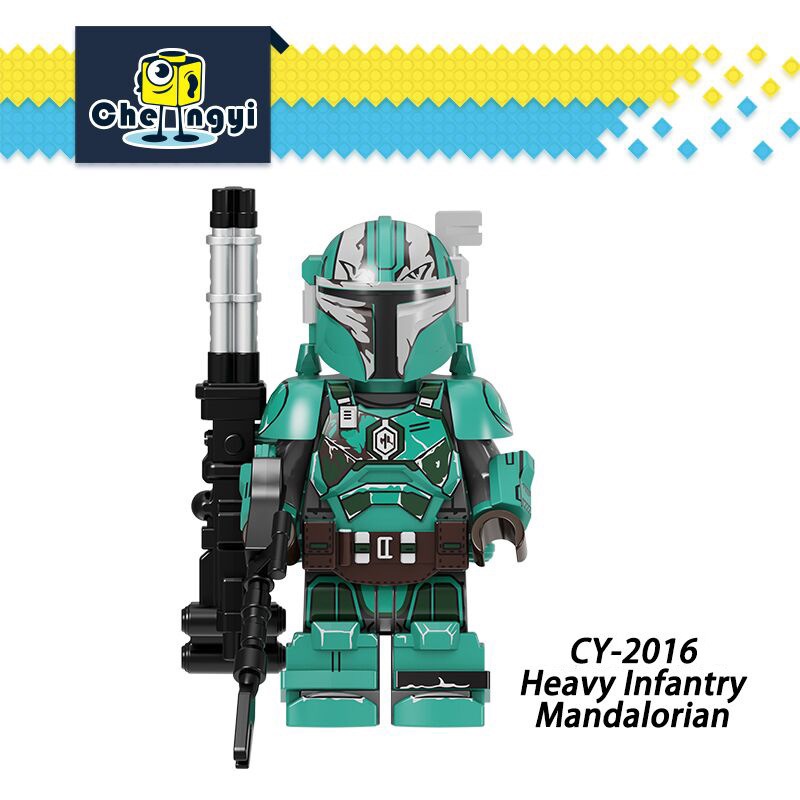 Mainan Action Figure Star Wars Heavy Infantry Mandalorian Armor Blaster CY8002