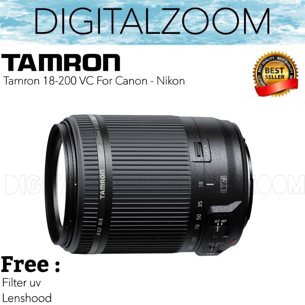 Tamron 18-200MM VC For Canon - Nikon - Lensa Tele Tamron