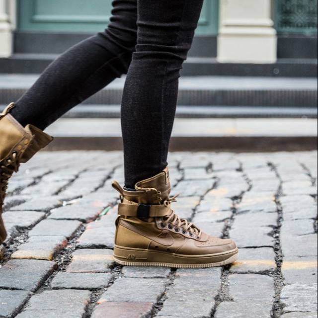 Nike Air Force 1 SF High Golden Beige For Man Premium Original