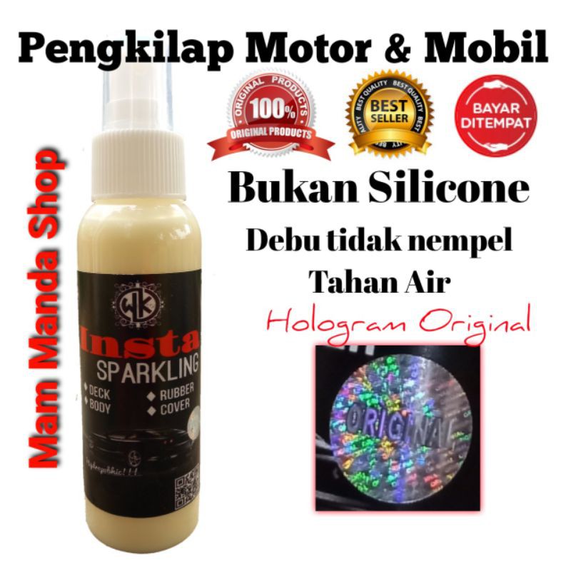 Werkudhoro Insta Sparkling 100ml / Pengkilap motor, mobil / Daun talas