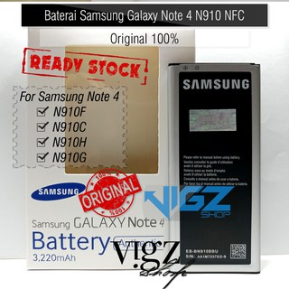 Baterai Samsung Galaxy Note 4 N910 NFC Original 100%