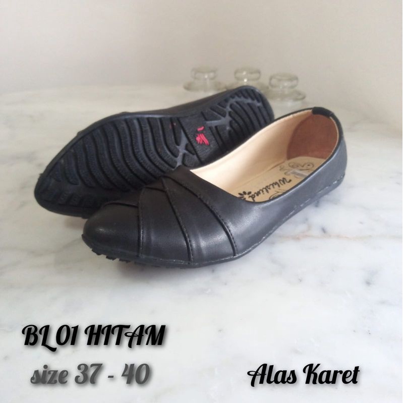 WHISLIND - DEXA SHOES SEPATU FLAT WANITA SEMI KULIT SOL KARET EMPUK | FLAT SHOES