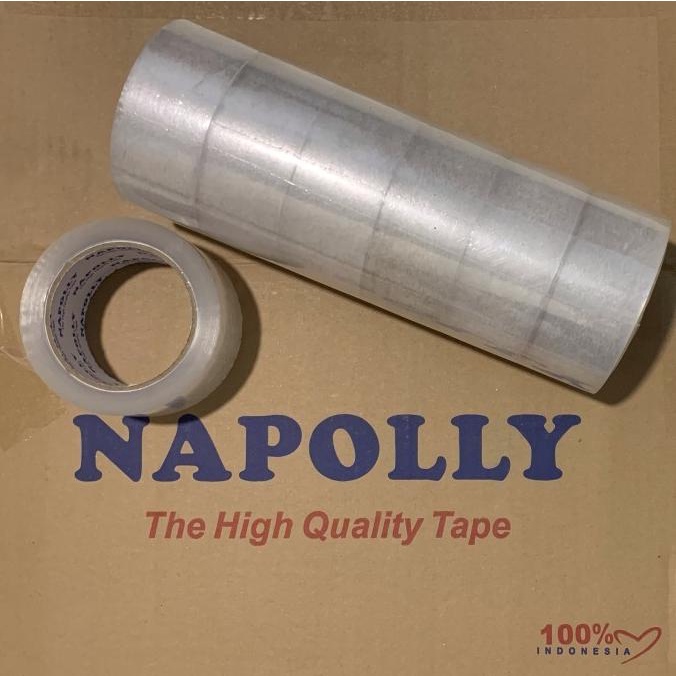 

Napolly Lakban opp 45mm x 100yard Harga Per DUS ( 72Roll )