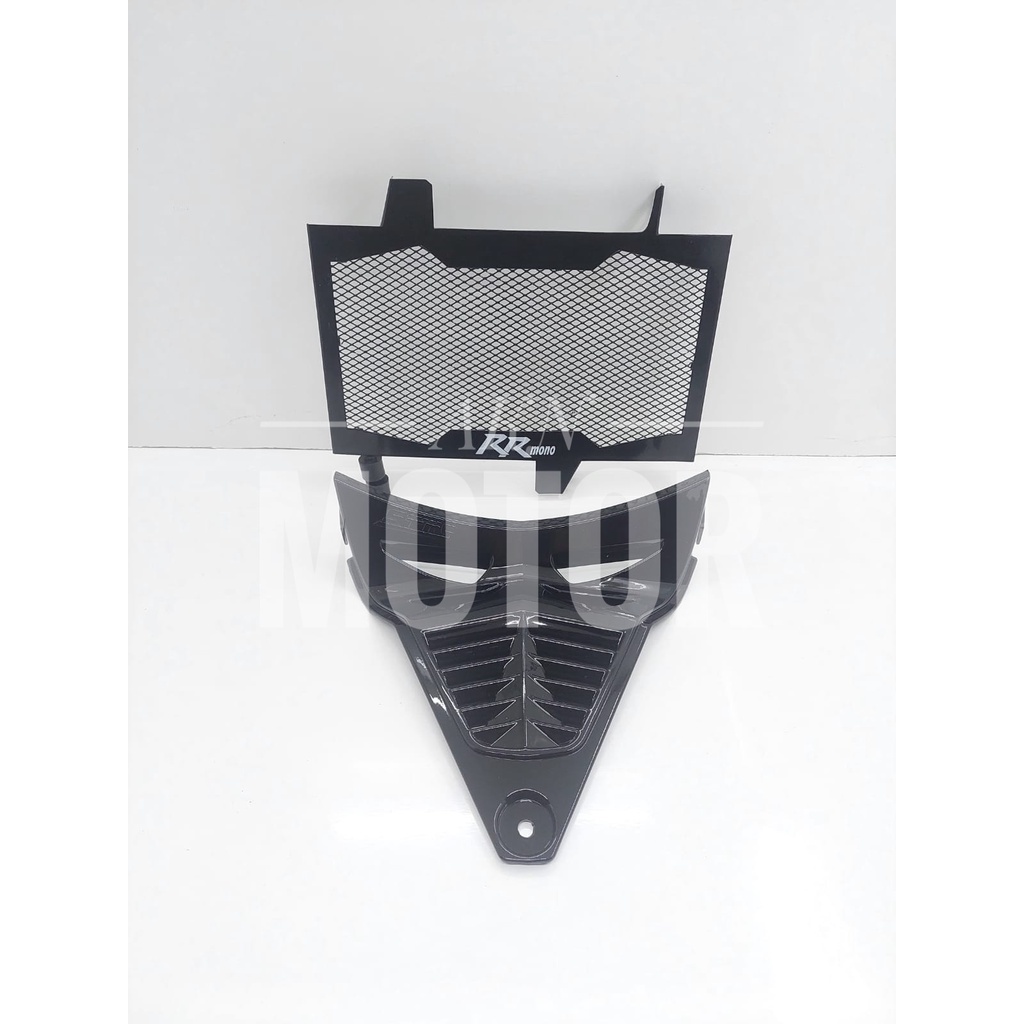 VGRILL/COVER TUTUP MESIN PLUS COVER TUTUP RADIATOR NINJA 250 RR MONO