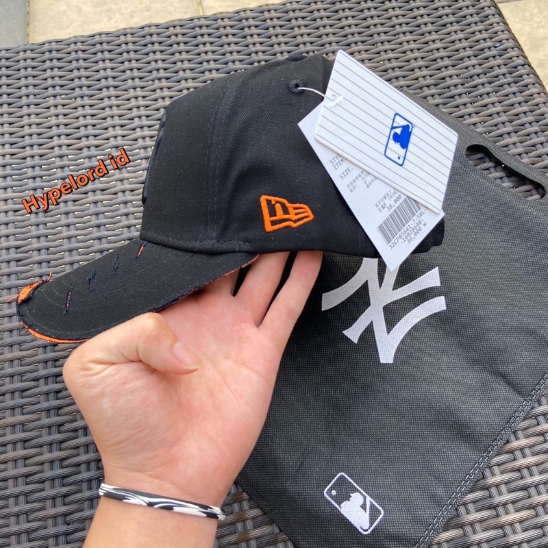 Topi NY Mlb cap Ripped Blackk