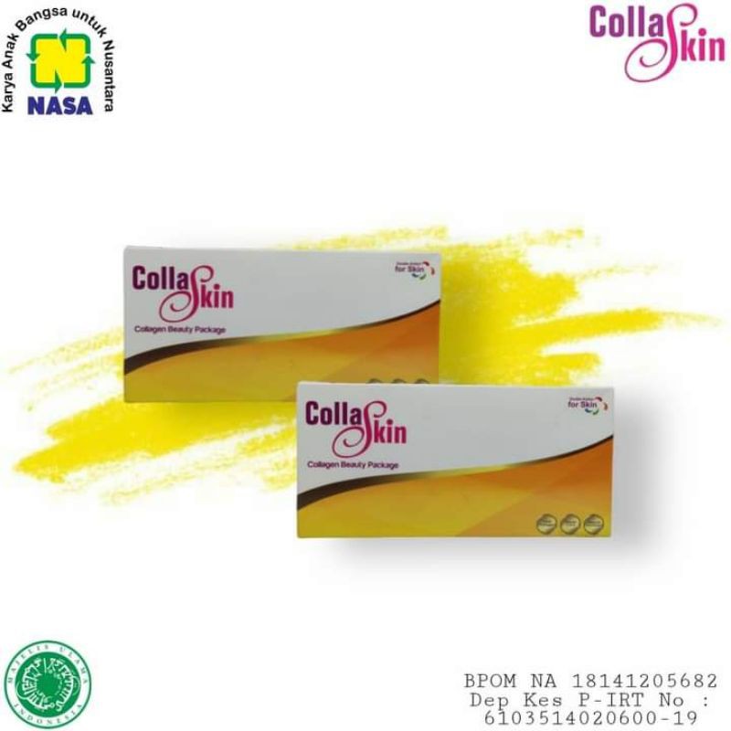 

Collaskin minuman teh collagen pencerah kulit alami herbal nasa