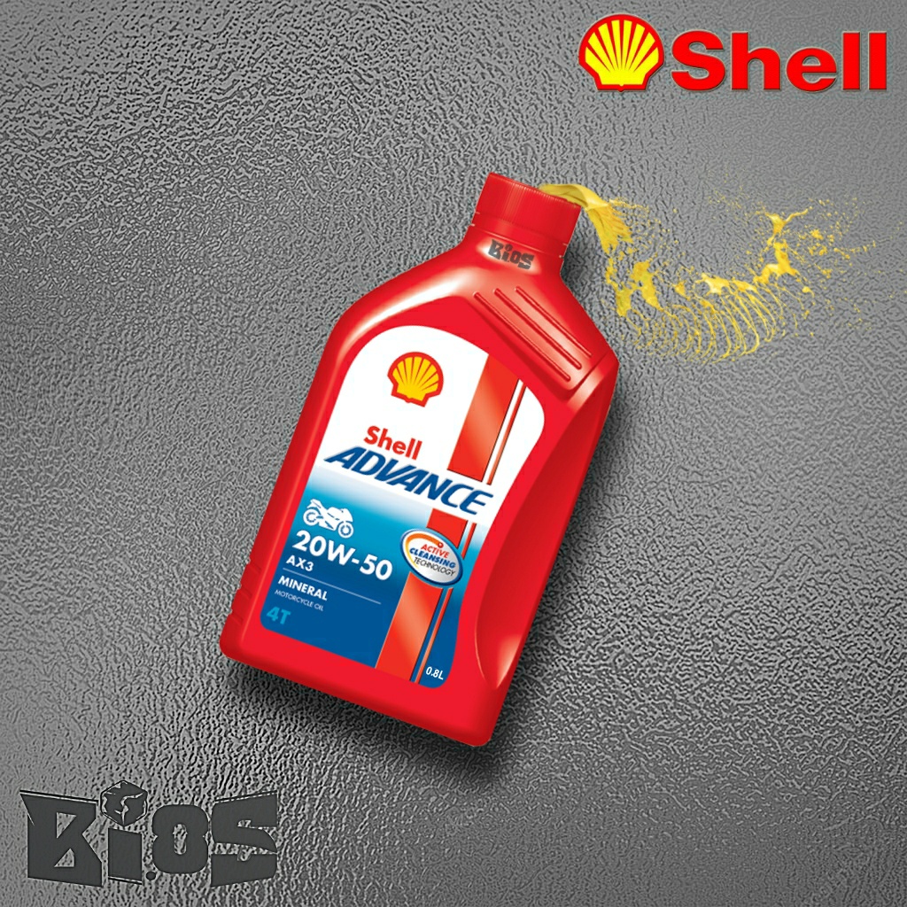 SHELL ADVANCE AX3 20W50 MA 800ml OLI MESIN 4T