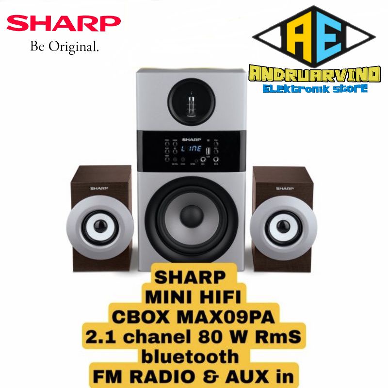 SHARP SPEAKER AKTIF CBOX-MAX09PA / Cbox max09pa bluetooth karaoke