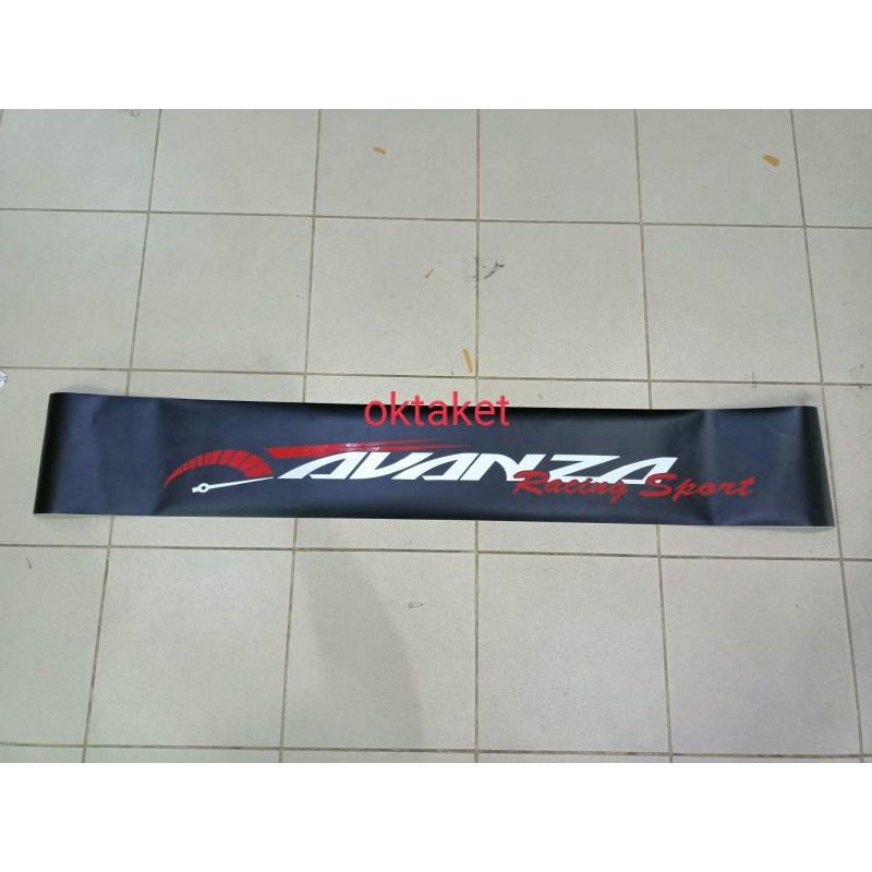 stiker kaca depan AVANZA with background hitam