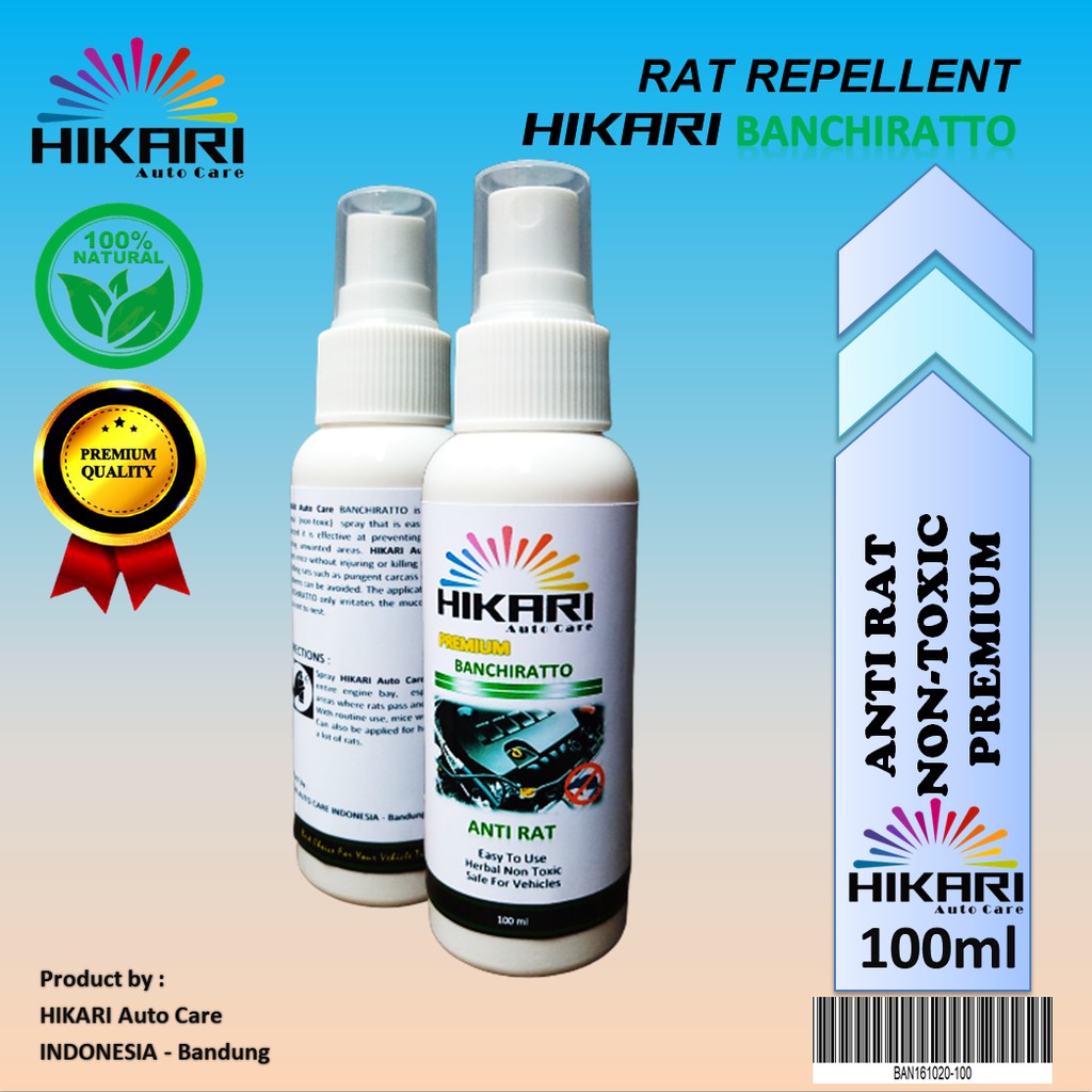 Cairan Obat Pengusir Tikus Kap mesin Mobil Rumah Kantor Paling Ampuh / Anti Rat Repellent Spray