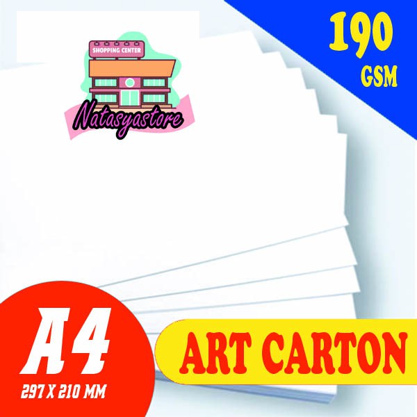 

Kertas Art Carton 190 GSM A4 21 x 29.7 cm