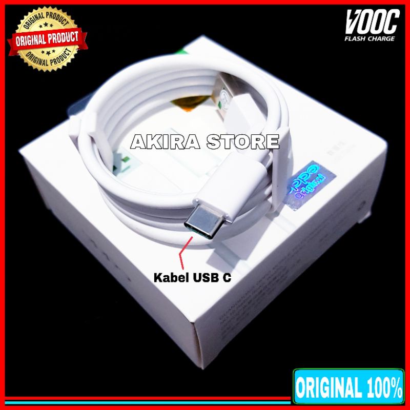 Kabel Data Oppo Reno Ori USB C ORIGINAL 100% VOOC Type C