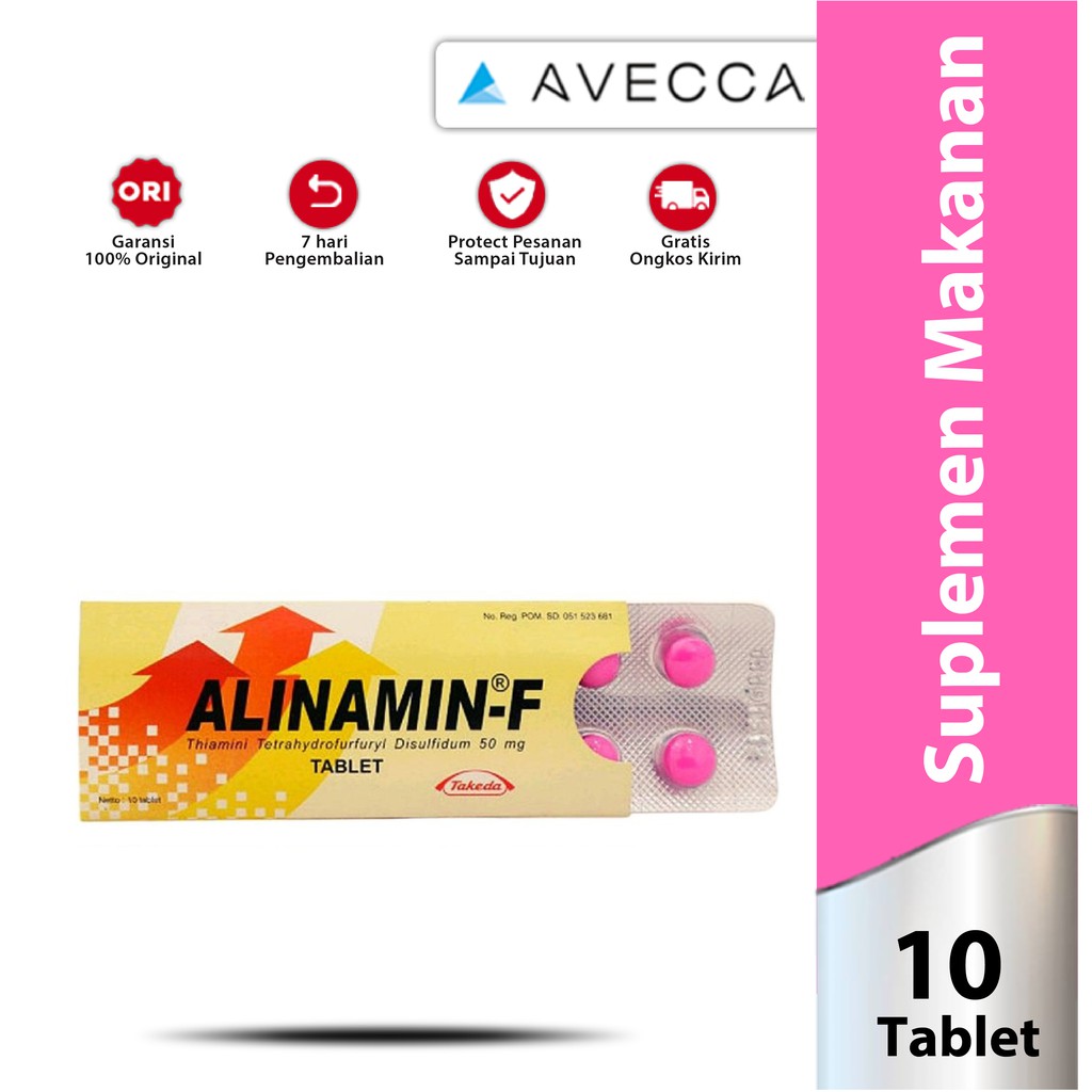 Alinamin - F 1 Strip Isi 10 Tablet / Suplemen Makanan