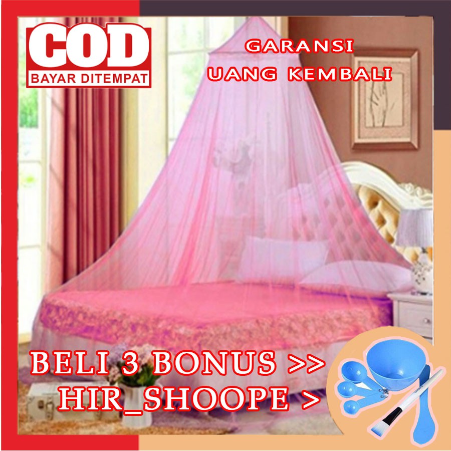 Kelambu Gantung Bulat - kelambu tidur 160 x 200 - kelambu tidur gantung - kelambu gantung - kelambu.