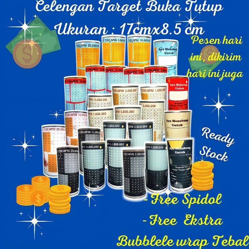 SUMBERBERKAH_JAYA CELENGAN TARGET MURAH CELENGAN VIRAL TIKTOK TABUNGAN TARGET KARAKTER ATM MURAH BUK