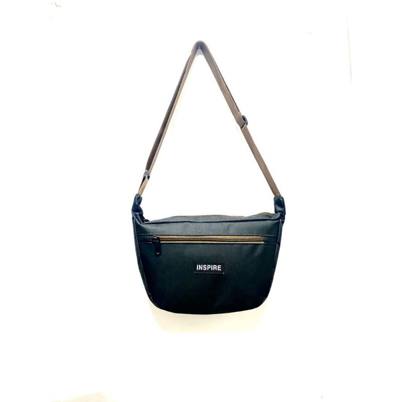 Tapax Waishbag Tas Selempang Pria Wanita Kanvas / Bentuk Oval Anti Air / Tas Pinggang Pria Import Pr