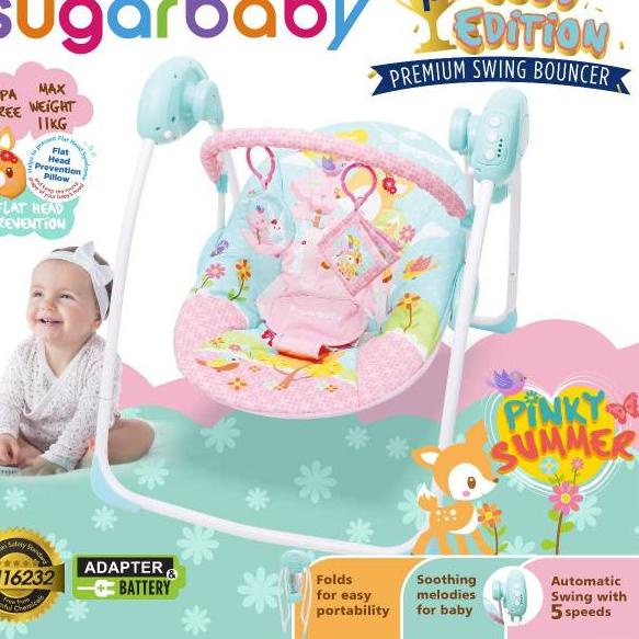 Berkualitas Baby SWING AYUNAN Bayi SUGAR BABY SUGARBABY GOLD EDITION SWING BOUNCHER AYUNAN ELEKTRIK